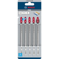 Bosch Professional PRO Plastics PVC and PMMA clean Stichsägeblatt T 302 H, 132mm 5 Stück