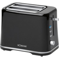 Bomann Toaster TA 1577 CB schwarz/silber, 870 Watt, für 2 Scheiben Toast