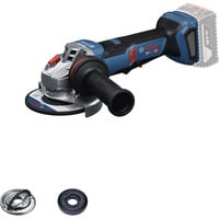 Bosch Professional Akku-Winkelschleifer GWS 18V-11PS Professional solo, 18Volt blau/schwarz, ohne Akku und Ladegerät, mit Vibration Control-Zusatzhandgriff 