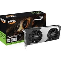 INNO3D GeForce RTX 5070 TWIN X2 OC, Grafikkarte schwarz, DLSS 4, 3x DisplayPort, 1x HDMI 2.1