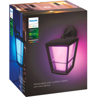 Philips HUE White & Color Ambiance Econic Outdoor hängende Wandleuchte, LED-Leuchte schwarz