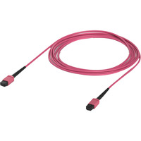 Ubiquiti UACC-OFC-MA-MPMP-3M OM4 MPO-12 UPC Fiber Patch Kabel rosa
