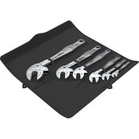 Wera 6004 Joker 6 Set 1 - Selbstjustierender Maulschlüssel-Satz, 6-teilig, Schraubenschlüssel silber, mit Ratschenfunktion