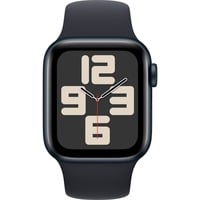 Apple Watch SE (2023), Smartwatch dunkelblau/dunkelblau, 40 mm, Sportarmband, Aluminium
