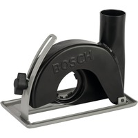 Bosch Absaughaube mit Führungsschlitten, Ø 115/125mm, Staubsauger-Aufsatz schwarz, für Winkelschleifer