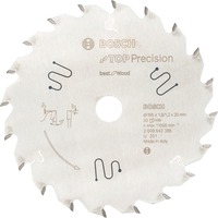 Bosch Professional Kreissägeblatt Best for Wood, Ø 165mm, 20Z Bohrung 20mm, für Handkreissägen