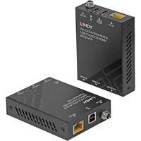 Lindy 70m Cat.6 KVM Extender, HDMI Verlängerung schwarz, HDMI 4K60, USB & Audio 