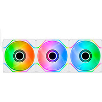 Thermaltake SWAFAN 140 EX INFINITY, Gehäuselüfter weiß, 3er-Pack, 144 mm