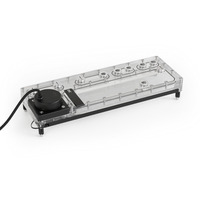 Alphacool Core Distro Plate 360 Links D5/DDC V2, Verteiler mit D5 Apex Pumpe