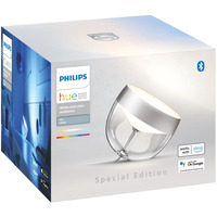 Philips HUE White & Color Ambiance Iris Tischleuchte Special Edition, LED-Leuchte silber