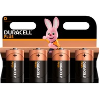 Duracell Plus D, Batterie 4 Stück, D
