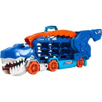 Hot Wheels Ultimativer T-Rex-Transporter, Spielfahrzeug orange, für mehr als 20 Autos