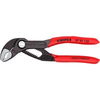 KNIPEX Cobra Rohr- / Wasserpumpen-Zange 87 01 125 rot, Länge 160mm, für Rohre bis 1"