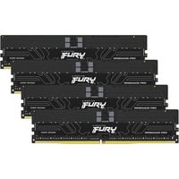 Kingston FURY RIMM 128 GB DDR5-5600 (4x 32 GB) Quad-Kit ECC, Arbeitsspeicher schwarz, KF556R28RBE2K4-128, Renegade Pro, Registred, INTEL XMP, AMD EXPO