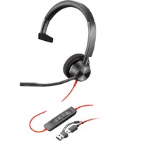 Poly Blackwire 3310, Headset schwarz, Mono, USB-C