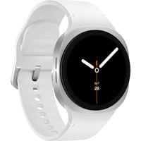 SAMSUNG Galaxy Watch8, Smartwatch silber, 40 mm, LTE, Sport Band S/M