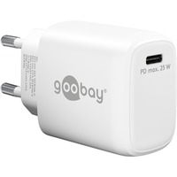 goobay USB-C PD GaN Schnellladegerät 25 Watt weiß, Power Delivery 3.0