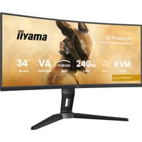 iiyama G-Master GCB3486WQSCP-B1 GOLD PHOENIX, Gaming-Monitor 86.4 cm (34 Zoll), schwarz, WQHD, Curved, VA, Free-Sync Premium, USB-C, 240Hz Panel