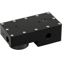 Alphacool ES Reservoir DDCzero 1U , Ausgleichsbehälter schwarz, mit Pumpe
