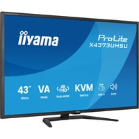 iiyama ProLite X4373UHSU-B2, LED-Monitor 108 cm (42.5 Zoll), schwarz (matt), UltraHD/4K, VA, Dual-Mode, FB, USB-Hub, KVM