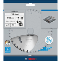 Bosch Professional PRO Steel cordless Kreissägeblatt, Ø 160mm, 36Z Bohrung 20mm, für Akku-Handkreissägen