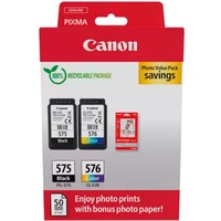 Canon Tinte Photo Value Pack PG-575/CL-576 inkl. 50 Blatt 10x15 Fotopapier