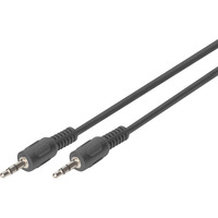 Digitus Audio-Anschlusskabel 3,5mm Klinke, Stereo schwarz, 1,5 Meter