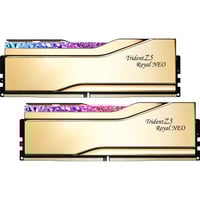 G.Skill DIMM 48 GB DDR5-6000 (2x 24 GB) Dual-Kit, Arbeitsspeicher gold, F5-6000J2636H24GX2-TR5NG, Trident Z5 Royal, AMD EXPO
