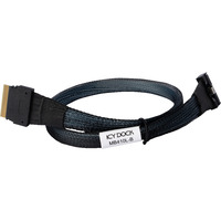 ICY BOX Kabel MCIO x8 SFF-TA-1016 > SlimSAS x8 SFF-8654 schwarz, 50cm