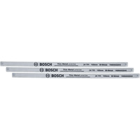 Bosch DIY Bügelsägeblatt 150mm, 24 TPI, 3 Stück für Metall, Kunststoff und Weichholz