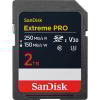 SanDisk Extreme PRO 2TB SDXC, Speicherkarte schwarz, UHS-I U3, Class 10, V30