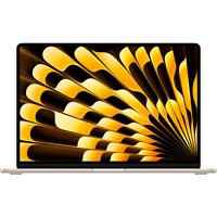Apple MacBook Air (15") 2024, Notebook champagner, Polarstern, M3, 10-Core GPU, macOS, Deutsch, 38.9 cm (15.3 Zoll), 512 GB SSD