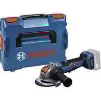 Bosch Akku-Winkelschleifer GWS 18V-11PS Professional solo, 18Volt blau/schwarz, ohne Akku und Ladegerät, Zusatzhandgriff, in L-BOXX