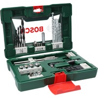 Bosch Heimwerken & Garten V-Line Bohrer- und Bit-Set, 41-teilig, Bit-Satz grün, mit Winkelschrauber
