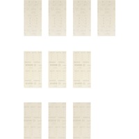 Bosch Professional Expert M480 Netzstruktur-Schleifblatt-Set 93 x 186mm, K80 / 120 / 180 10-teilig, für Schwingschleifer