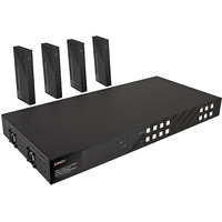 Lindy 150m Cat.6 4x4 HDMI 4K60 HDBaseT Matrix Extender, HDMI Splitter schwarz