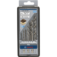Bosch PRO Wood HSS Holz-Spiralbohrer-Satz, 7-teilig 1/4" Sechskantschaft