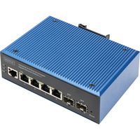 Digitus Industrieller 8+2-Port L2 managed Gigabit Ethernet, Switch 