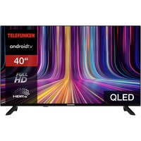 Telefunken QF40AO750S, LED-Fernseher 102 cm (40 Zoll), schwarz, FullHD, Triple Tuner, Mediaplayer, Smart-TV, Q-LED