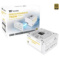 Thermaltake Dockpower FI 750W Snow, PC-Netzteil weiß, 1x 12-Pin High Power GPU, 4x PCIe, Kabelmanagement, 750 Watt