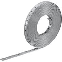 Bosch Professional PRO FMS-19 Lochband, 10 Stück, Kabelführung hellgrau, 10 Meter x 19mm