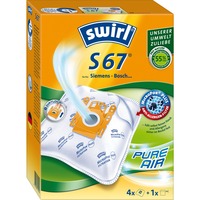 Swirl Staubsaugerbeutel S67 AirSpace MicroPor Plus 4 Beutel + 1 Filter, für Siemens, Bosch