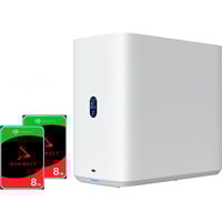Ubiquiti Unifi UNAS2 + IronWolf NAS 2 x 8 TB Bundle weiß
