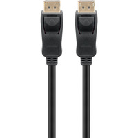 goobay Kabel DisplayPort Stecker > DisplayPort Stecker, 8K / 120Hz schwarz, 3 Meter, 40 Gbit/s, DisplayPort 2.0 / 2.1
