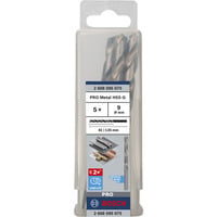 Bosch Professional PRO Metal HSS-G Spiralbohrer, Ø 9mm 5 Stück, Arbeitslänge 81mm