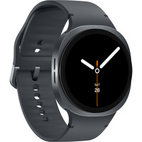 SAMSUNG Galaxy Watch8, Smartwatch dunkelgrau, 44 mm, LTE, Sport Band M/L