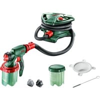 Bosch Professional Farbsprühsystem PFS 7000, Sprühpistole grün/schwarz, 1.400 Watt, Düse für Lackfarben + Düse für Wandfarbe