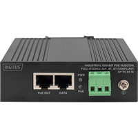 Digitus Gigabit EthernetPoE Injektor, Industriell, PoE-Injektor schwarz