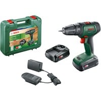 Bosch Heimwerken & Garten Akku-Bohrschrauber UniversalDrill 18V grün/schwarz, 2x Li-Ionen Akku 1,5Ah, Koffer, POWER FOR ALL ALLIANCE