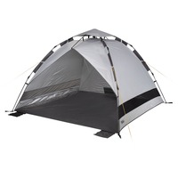 High Peak Strandmuschel Calida 80, Zelt silber/grau, Regenschirm-System